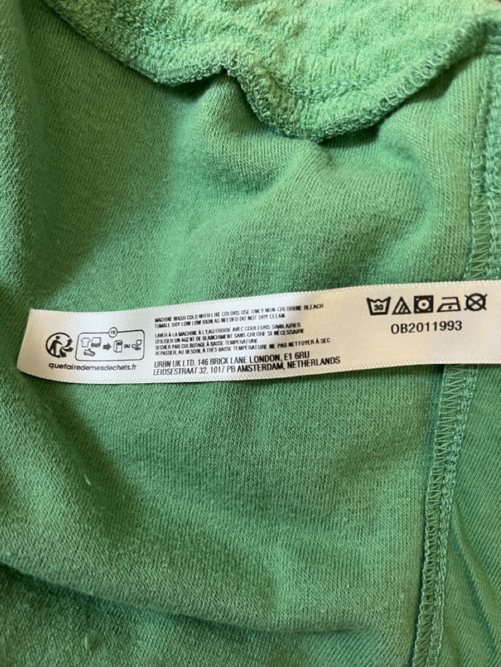 🆕 Anthropologie Green Terry Shorts Women’s Sizes M - Picture 9 of 10